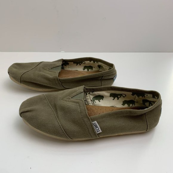 Toms Green Classic Canvas Shoes - Picture 6 of 9